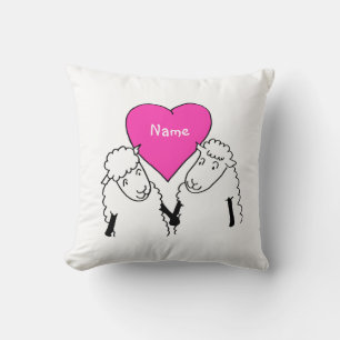 Cojín Decorativo Dos pequeñas ovejas Personalizados