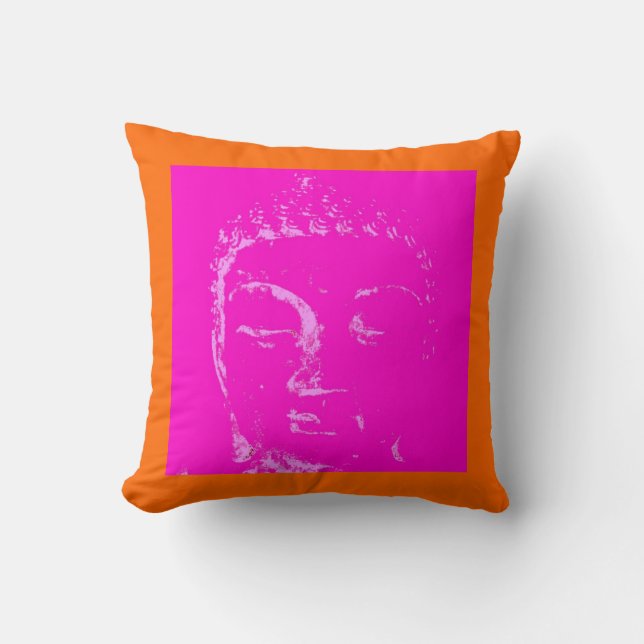Cojín Decorativo Dos ramificando hacia fuera rosados/almohada (Anverso)