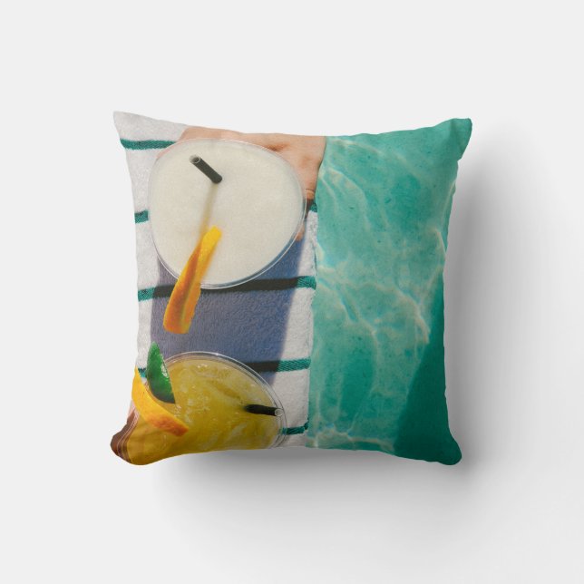 Cojín Decorativo Dos tazas de jugo (Anverso)