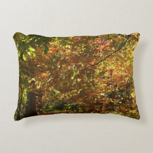 Cojín Decorativo Dosel de Hojas de Otoño II Fotografía de Otoño Ama