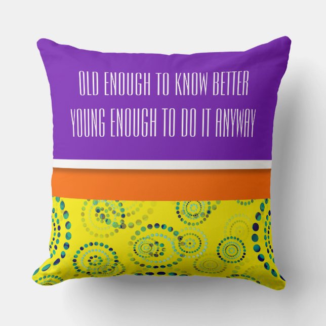 Cojín Decorativo Dots Circle Power Flowers II + tu backgr. y idea (Anverso)