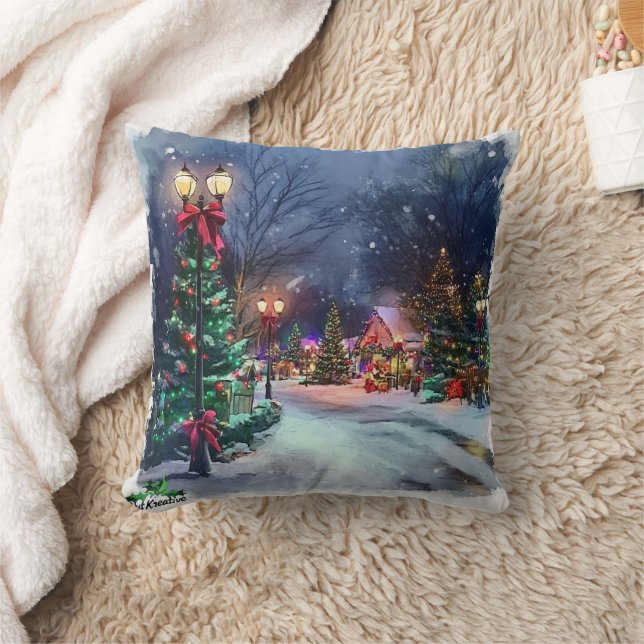 Cojín Decorativo Double-Sided Winter Wonderland Throw Pillow (Manta)