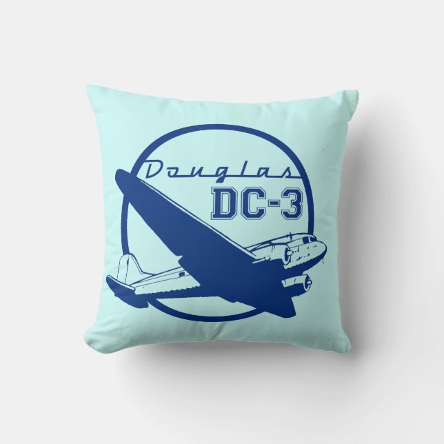 Cojín Decorativo Douglas DC-3 (Anverso)