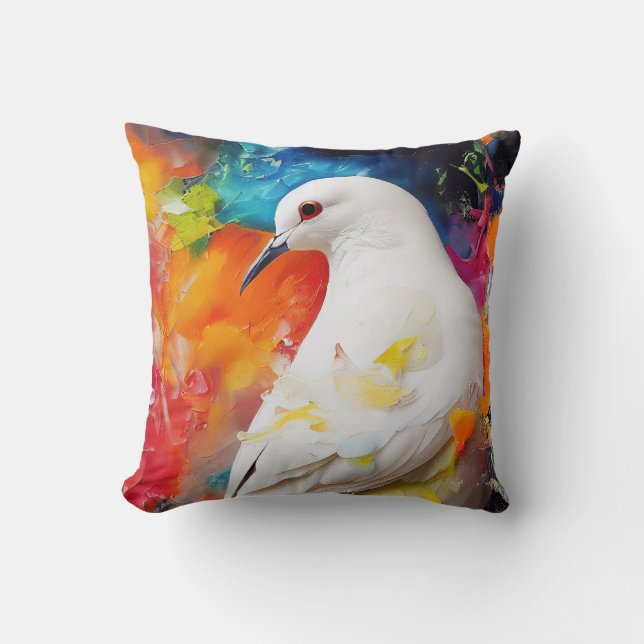 Cojín Decorativo Dove Animal Discovery Adventure Nature Planet (Anverso)