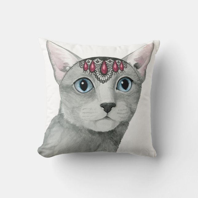 Cojín Decorativo Downton Cat | Bejeweld (Anverso)