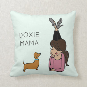 Cojín decorativo Doxie Mama personalizado
