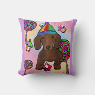 Cojín Decorativo Doxie Rojo