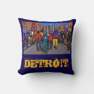 Cojín Decorativo Doxie Town City - DETROIT 