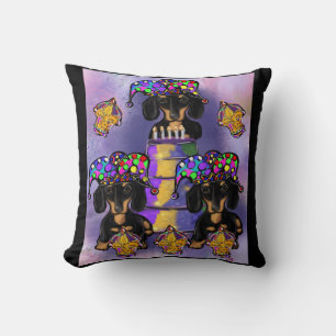 Cojín Decorativo Doxies Negro y Canela