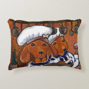 Cojín Decorativo Doxies rojos