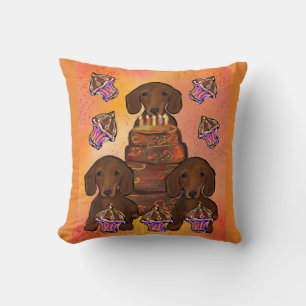 Cojín Decorativo Doxies Rojos