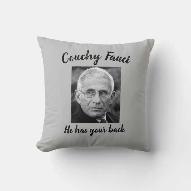 Cojín Decorativo Dr. Fauci (Anverso)