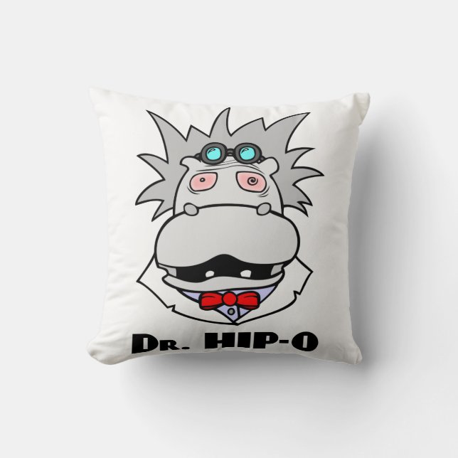 Cojín Decorativo Dr. Hip-O y Monster (Anverso)