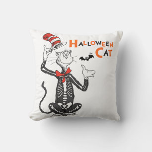 Cojín Decorativo Dr. Seuss Gato con sombrero de Halloween