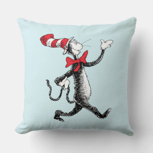 Cojín Decorativo Dr. Seuss   Gato en la caminata del gato Gorra