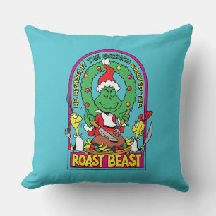 Cojín Decorativo Dr. Seuss Gráfico de Bestia Asada