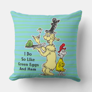 Cojín Decorativo Dr. Seuss   Green Eggs and Ham   Friend & Sam-I-Am