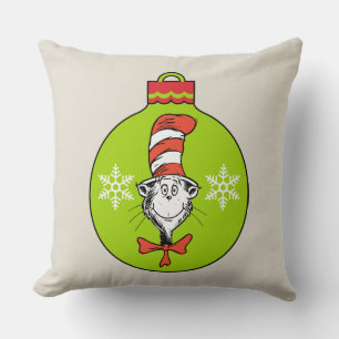 Cojín Decorativo Dr. Seuss Grinch Adorno del Gato en el Sombrer
