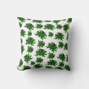 Cojín Decorativo Dracaena verde, hojas de fern, Cushion