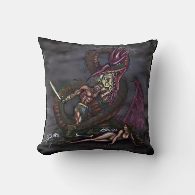Cojín Decorativo Dragador (Anverso)