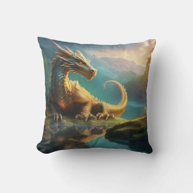 Cojín Decorativo Dragón (Anverso)