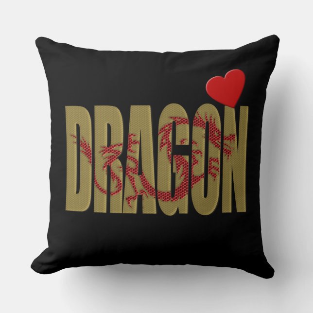 Cojín Decorativo dragón (Anverso)