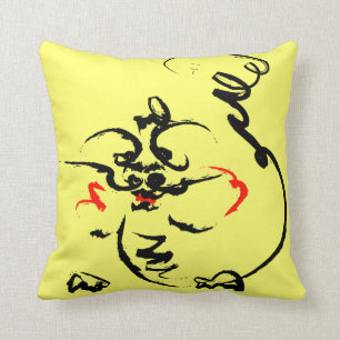 Cojín Decorativo Dragón amarillo