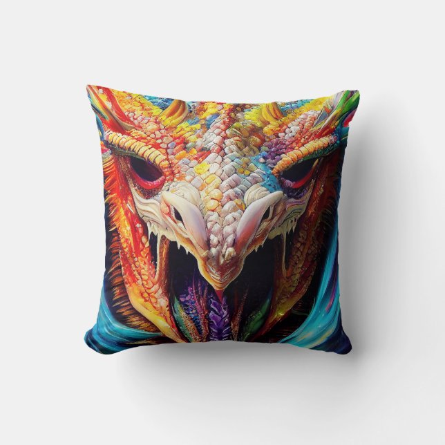 Cojín Decorativo Dragon Animal Discovery Adventure Nature Planet (Anverso)