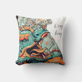 Cojín Decorativo Dragón asiático