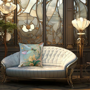Cojín Decorativo Dragón atemporal Nouveau elegante