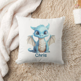 Cojín Decorativo Dragón azul del bebé en Año Nuevo chino 2024