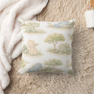 Cojín Decorativo Dragón Bebé Adorable Patrón Bosque Pastel (1)