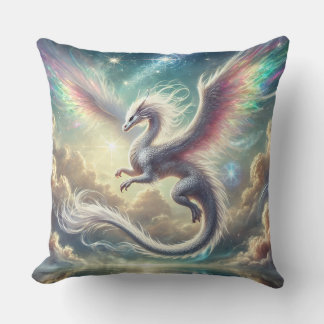 Cojín Decorativo Dragón blanco