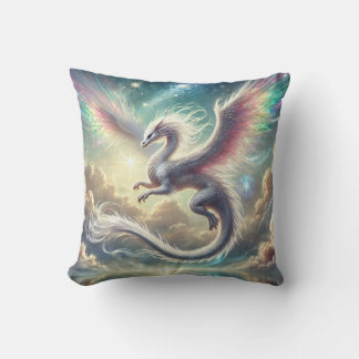 Cojín Decorativo Dragón blanco