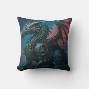 Cojín Decorativo Dragón de Acero