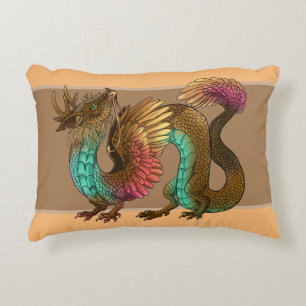Cojín Decorativo Dragón de Feathered