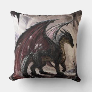 Cojín Decorativo Dragón En Cueva