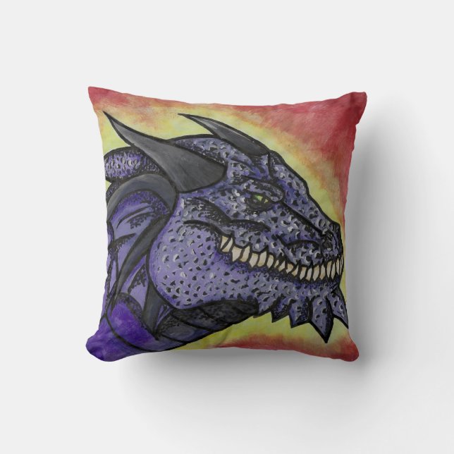 Cojín Decorativo Dragón escalado (Anverso)