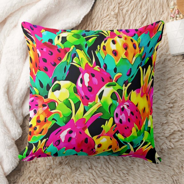 Cojín Decorativo Dragon Fruit Vivid Pattern (Manta)