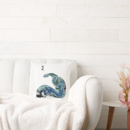 Cojín Decorativo Dragon in the Waves – Abstract Ocean Energy