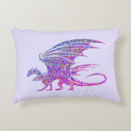 Cojín Decorativo Dragón mosaico asombroso