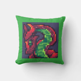 Cojín Decorativo Dragon, Pixel Art, pixelart