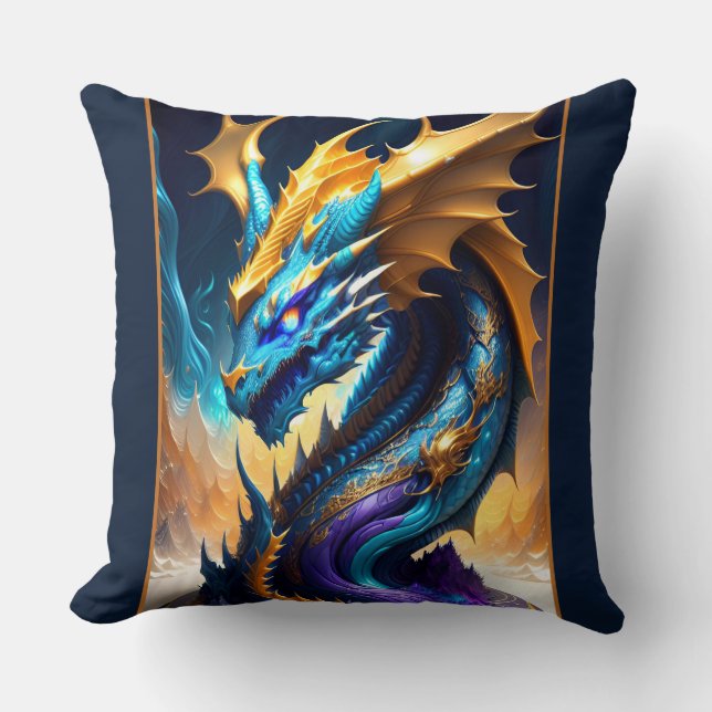 Cojín Decorativo Dragon Realm 1 (Anverso)