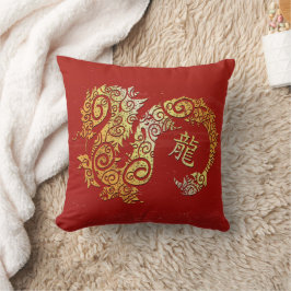 Cojín Decorativo Dragón Rótulo de Constelación de Horóscopo Zodiaco