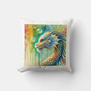 Cojín Decorativo Dragoncito in Watercolor 060824AREF143 - Watercolo