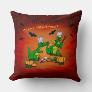 Cojín Decorativo Dragones - ¡Feliz Halloween! Hoy cocinaré