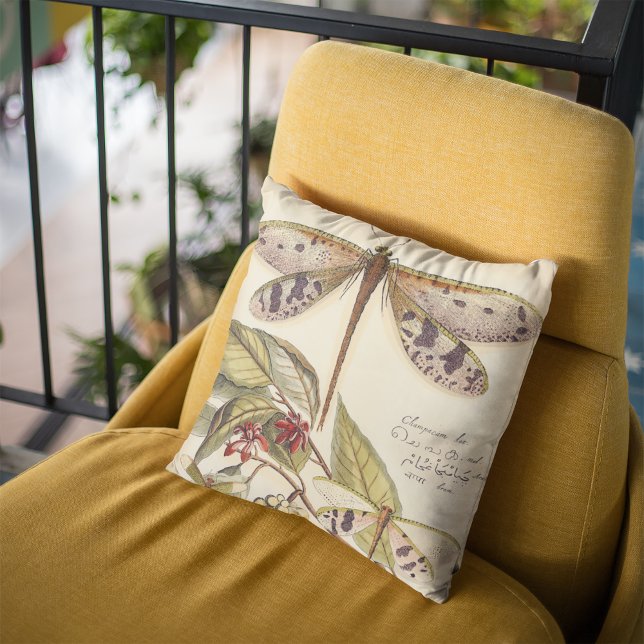 Cojín Decorativo Dragonflies con hojas y fruta (Subido por el creador)