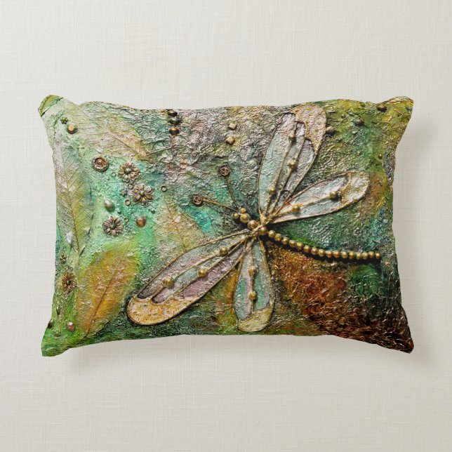 Cojín Decorativo Dragonfly asombroso (Anverso)