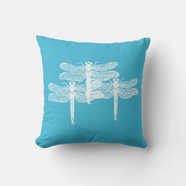 Cojín Decorativo Dragonfly Blues Pillow (Anverso)