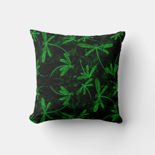 Cojín Decorativo Dragonfly Flit Neon Green